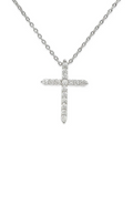 Faith Cubic Zirconia Cross Necklaces