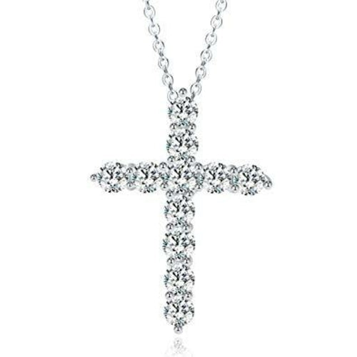 Faith Cubic Zirconia Cross Necklaces