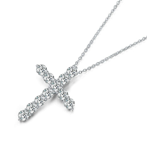Faith Cubic Zirconia Cross Necklaces