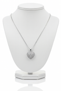 Silver Heart Pendant Necklace-D 20